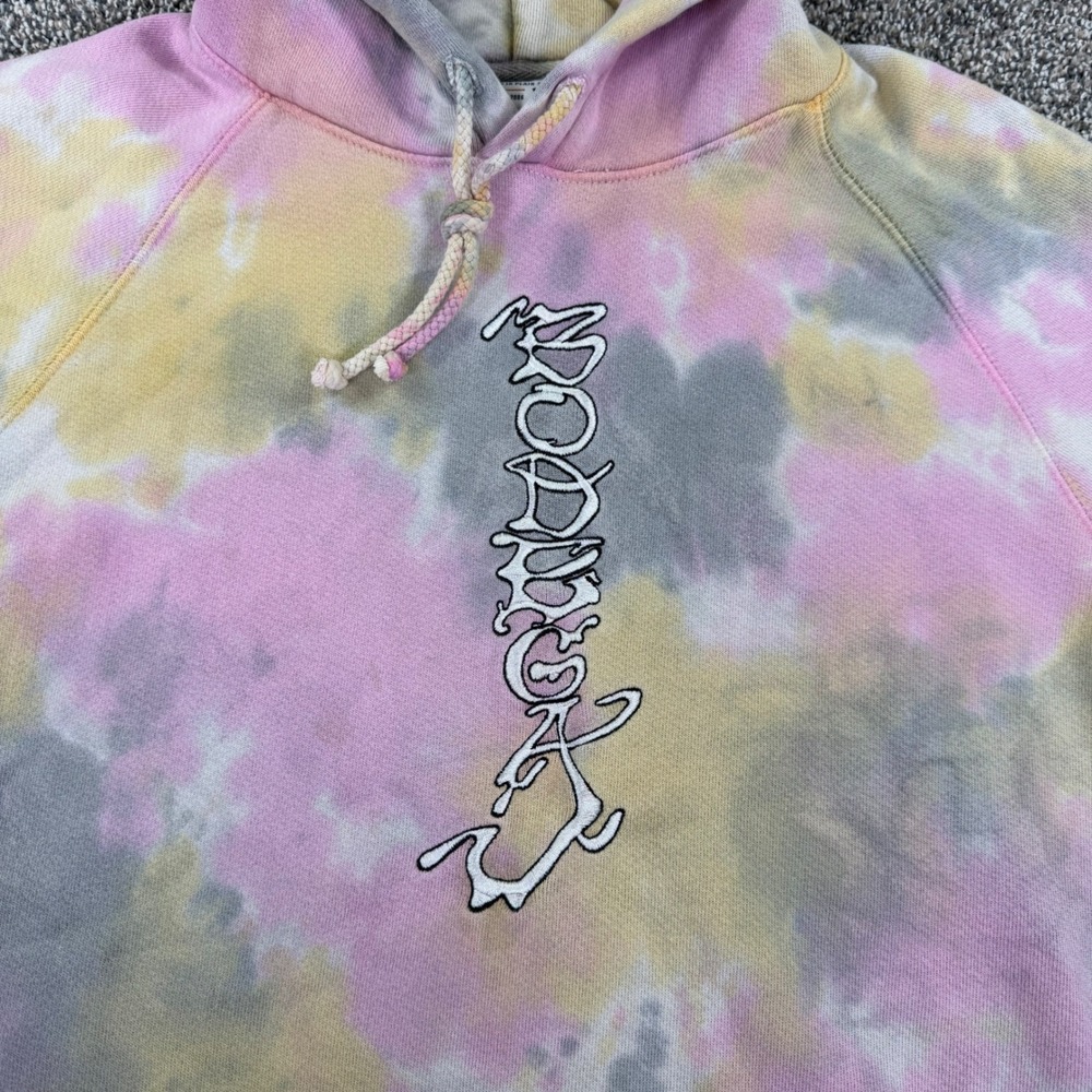 Bodega Hidden In Plain Sight Tie Dye Hoodie Mens XL Pink Yellow Grey Tie Dye USA - Picture 4 of 11